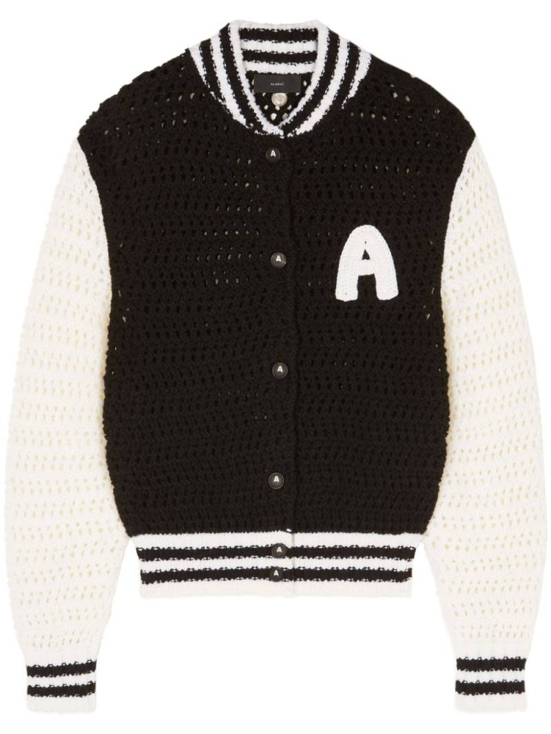 Alanui crochet-knit bomber jacket - Black von Alanui