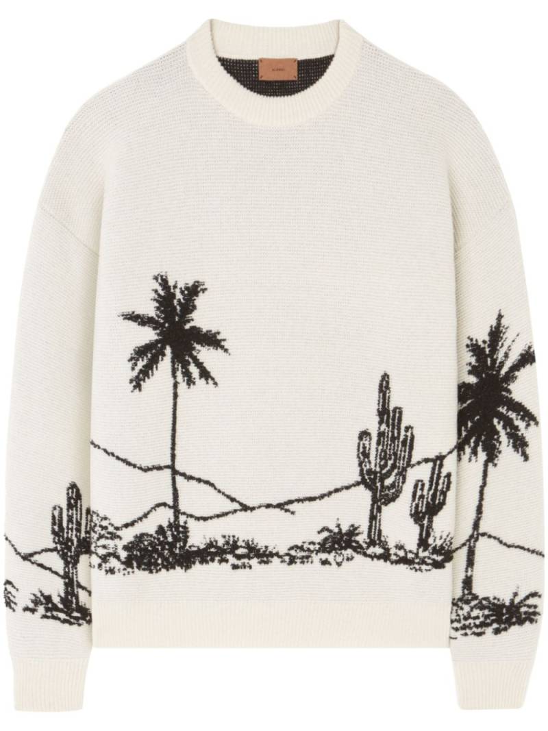 Alanui desert print-knitted jumper - White von Alanui