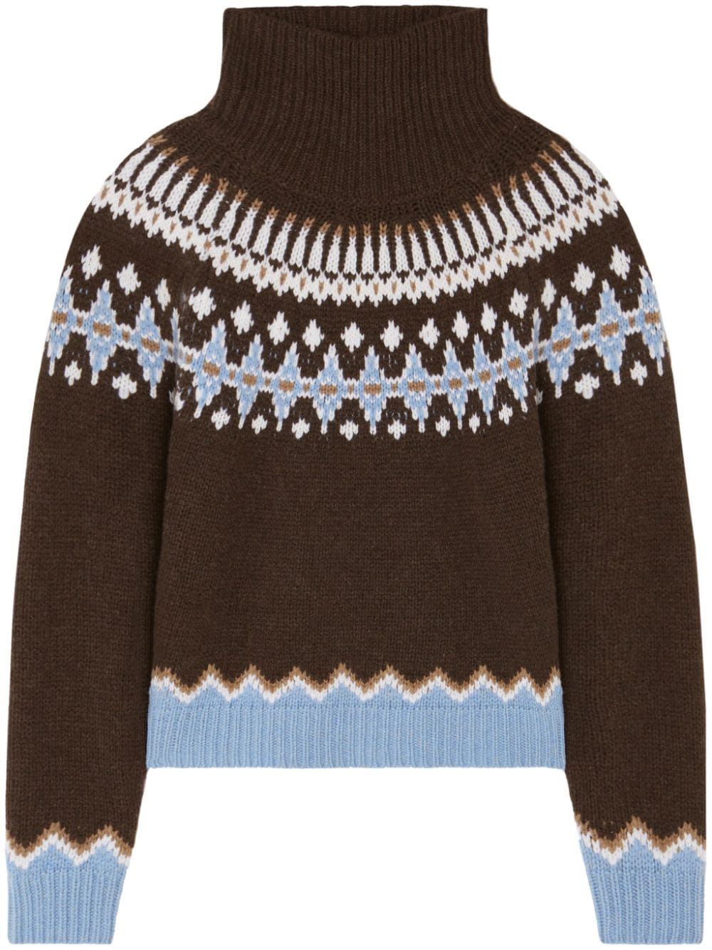 Alanui intarsia-knit high-neck jumper - Brown von Alanui