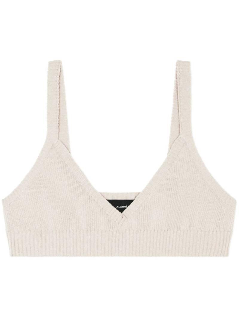 Alanui knitted cashmere bralette - Neutrals von Alanui