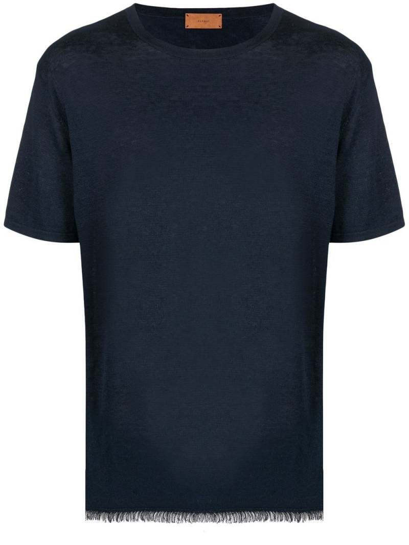 Alanui short sleeve linen T-shirt - Blue von Alanui