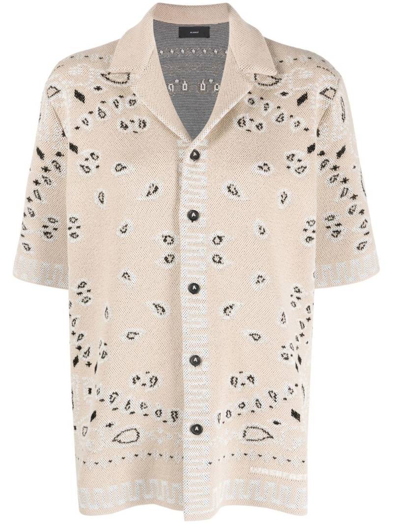 Alanui parley-print short-sleeved shirt - Neutrals von Alanui