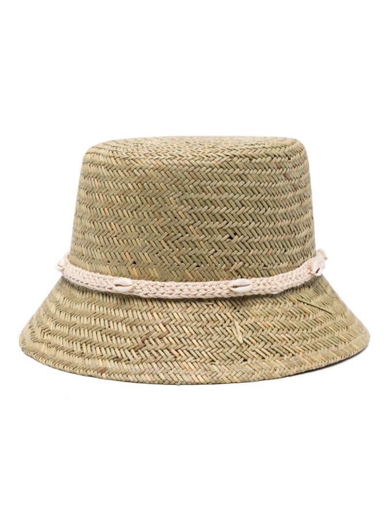 Alanui shell-embellished bucket hat - Neutrals von Alanui