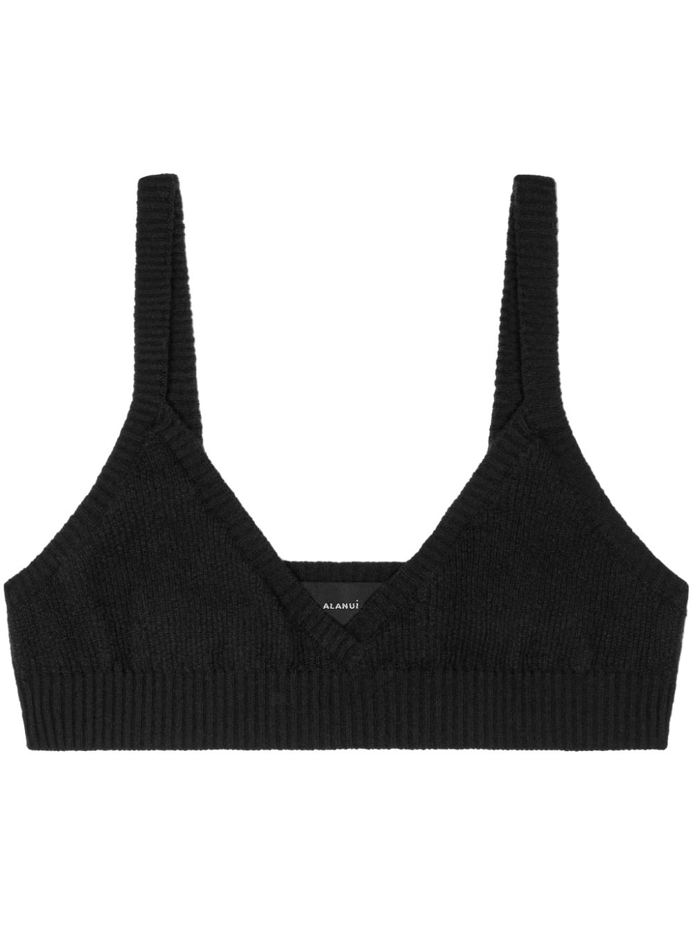 Alanui v-neck cashmere bralette - Black von Alanui