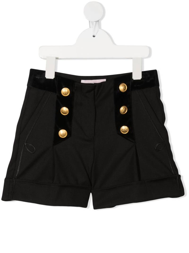 Alberta Ferretti Kids button-detail shorts - Black von Alberta Ferretti Kids