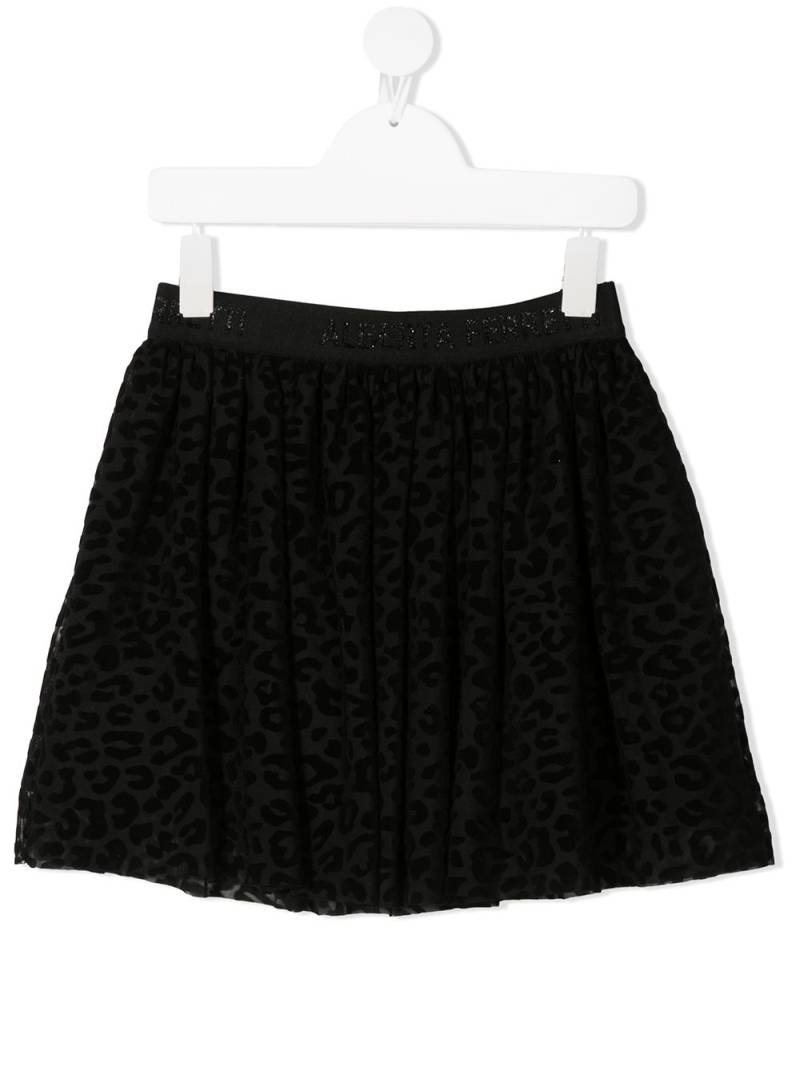 Alberta Ferretti Kids leopard-print tutu - Black von Alberta Ferretti Kids