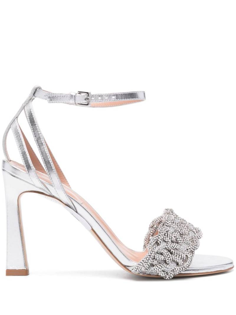 Alberta Ferretti 95mm crystal-embellished sandals - Silver von Alberta Ferretti