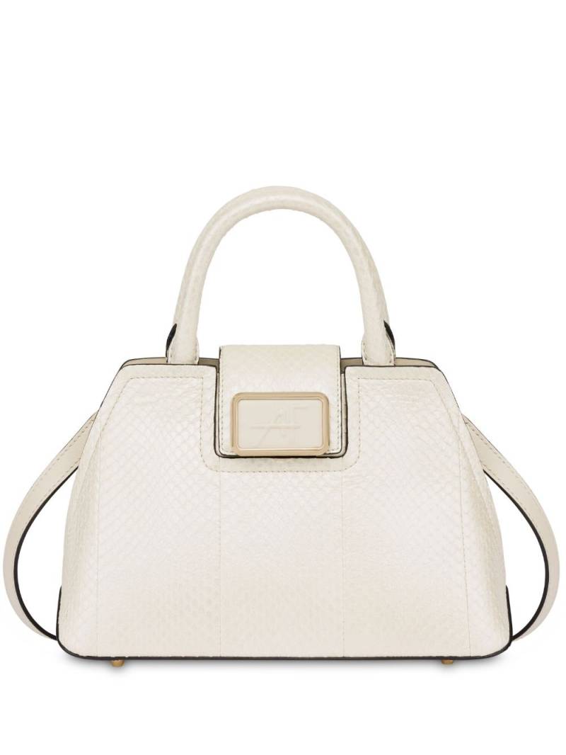 Alberta Ferretti Albi33 snakeskin tote bag - White von Alberta Ferretti