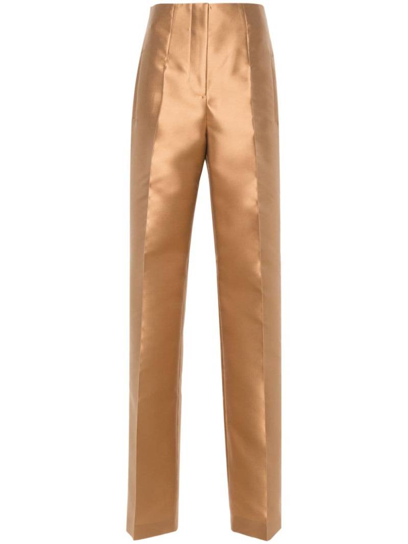 Alberta Ferretti Mikado wide-leg pants - Brown von Alberta Ferretti