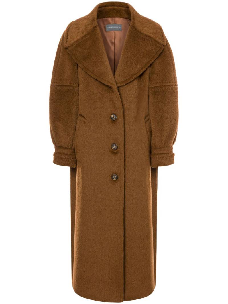 Alberta Ferretti alpaca wool blend coat - Brown von Alberta Ferretti