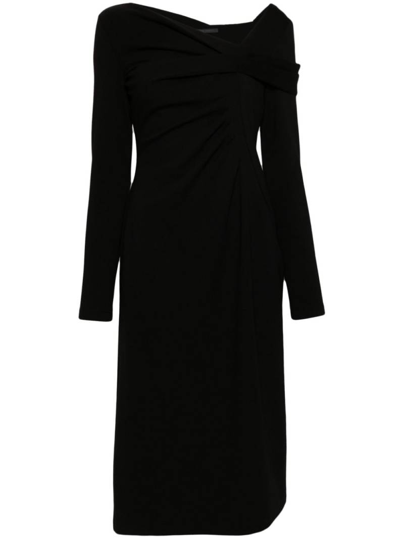 Alberta Ferretti asymmetric midi dress - Black von Alberta Ferretti