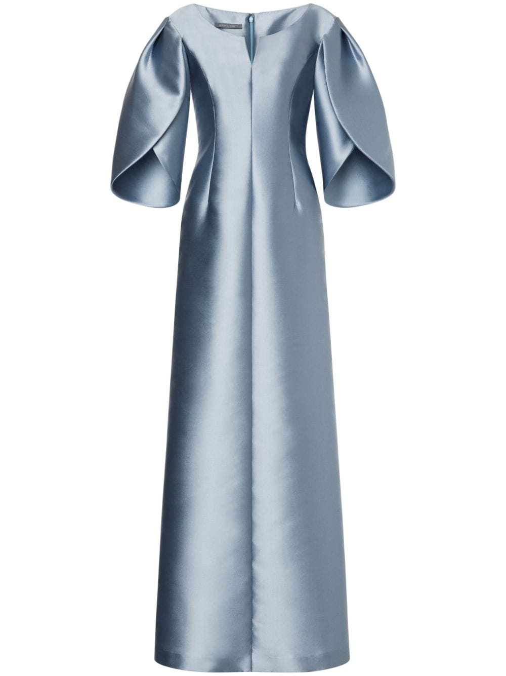 Alberta Ferretti balloon-sleeve satin gown - Grey von Alberta Ferretti