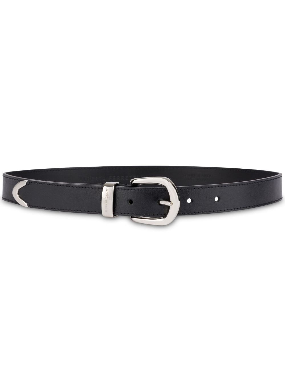 Alberta Ferretti buckled leather belt - Black von Alberta Ferretti