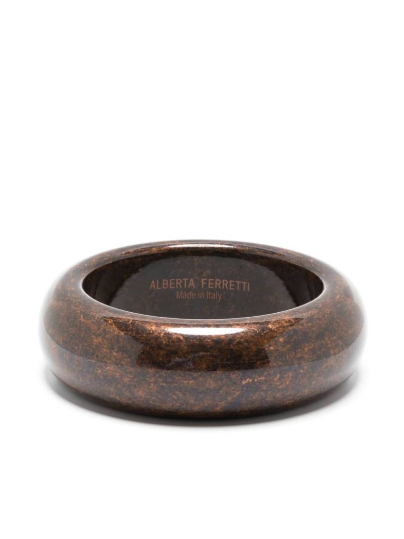 Alberta Ferretti circular-design bracelet - Brown von Alberta Ferretti