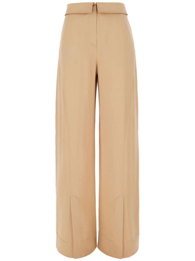 Alberta Ferretti concealed-fastening palazzo trousers - Neutrals von Alberta Ferretti