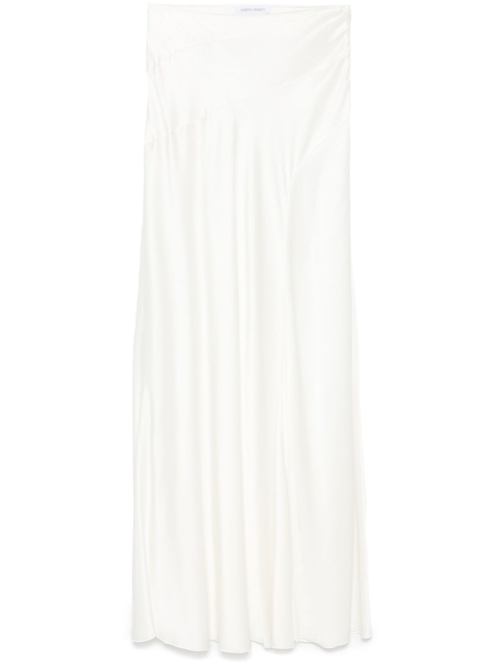 Alberta Ferretti satin maxi skirt - White von Alberta Ferretti