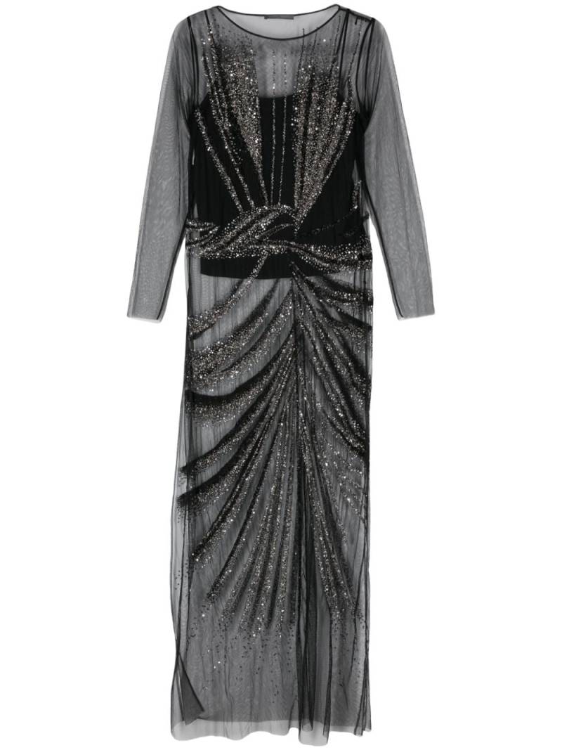 Alberta Ferretti crystal-embellished dress - Black von Alberta Ferretti