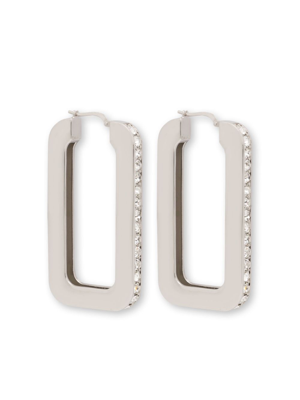 Alberta Ferretti crystal-embellished earrings - Silver von Alberta Ferretti