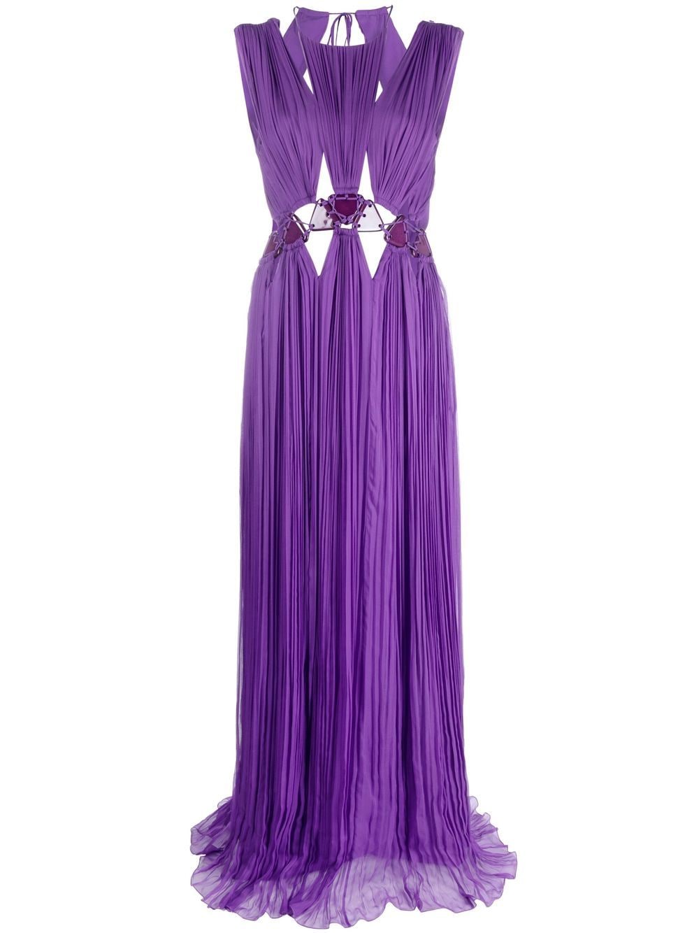 Alberta Ferretti cut-out halterneck maxi dress - Purple von Alberta Ferretti