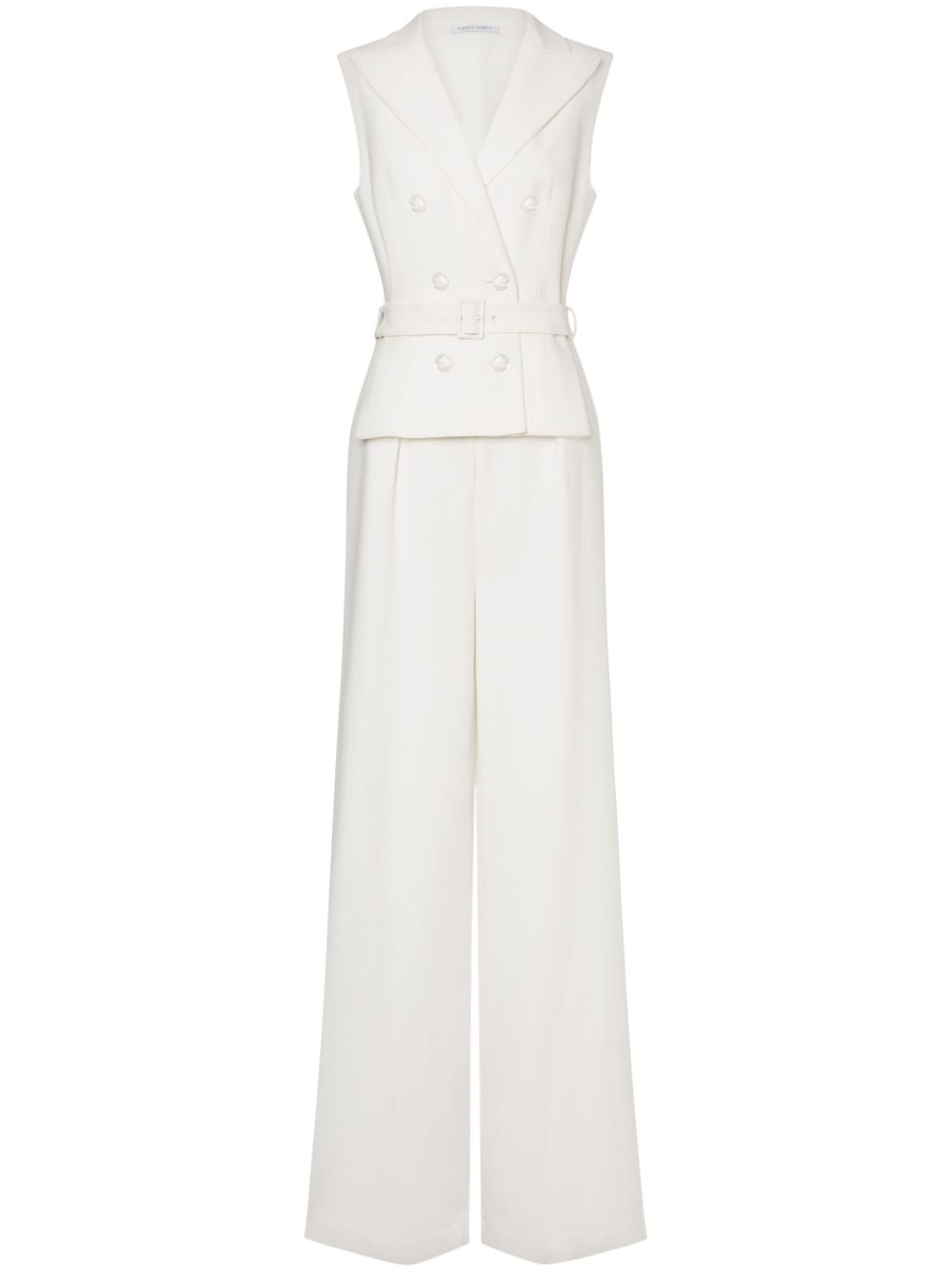 Alberta Ferretti double-breasted wide-leg jumpsuit - White von Alberta Ferretti