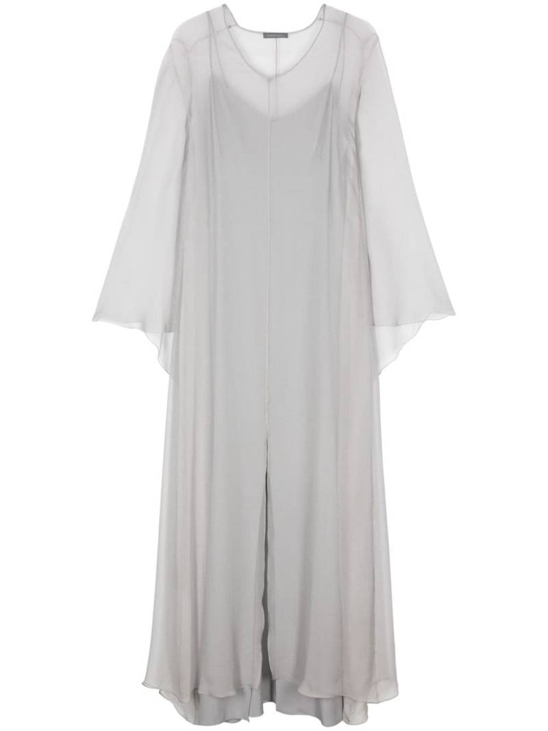 Alberta Ferretti draped maxi dress - Grey von Alberta Ferretti