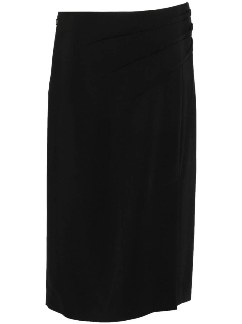 Alberta Ferretti draped midi skirt - Black von Alberta Ferretti