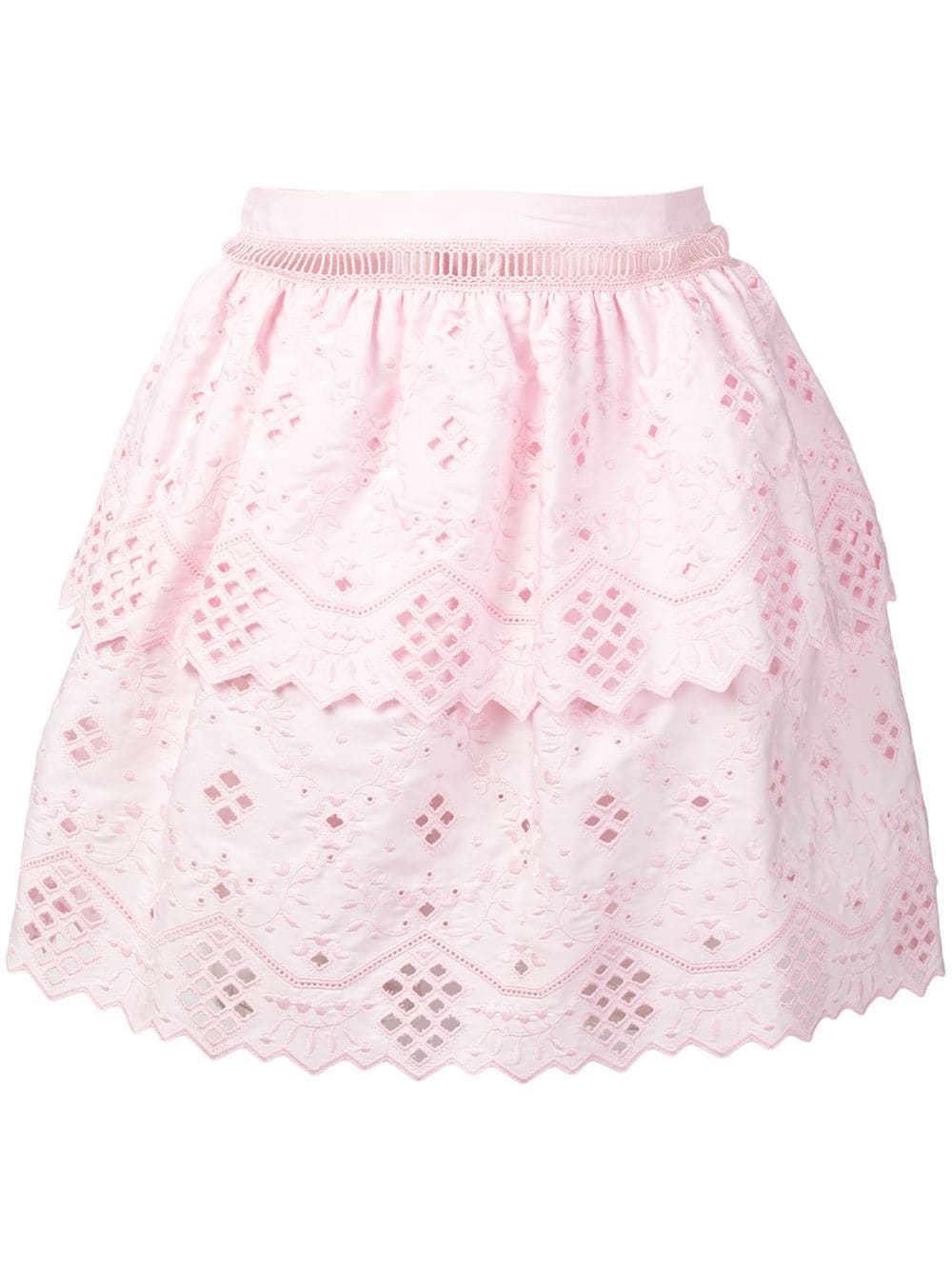 Alberta Ferretti embroidered mini skirt - Pink von Alberta Ferretti