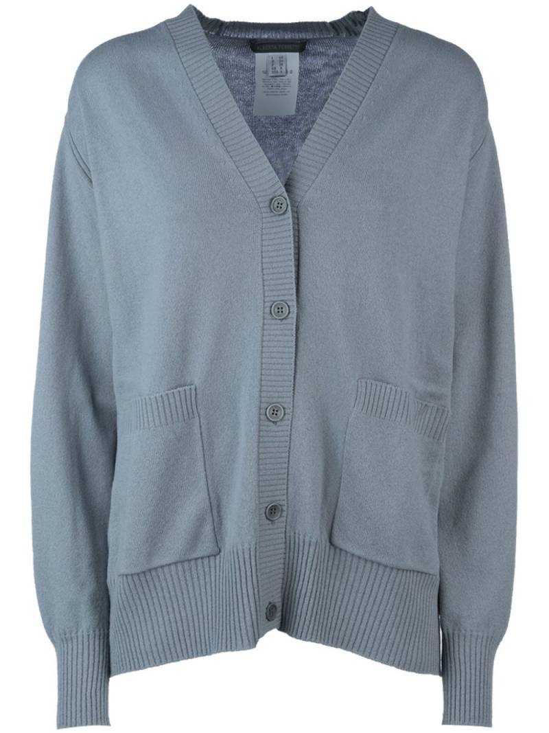 Alberta Ferretti fine-knit cardigan - Grey von Alberta Ferretti