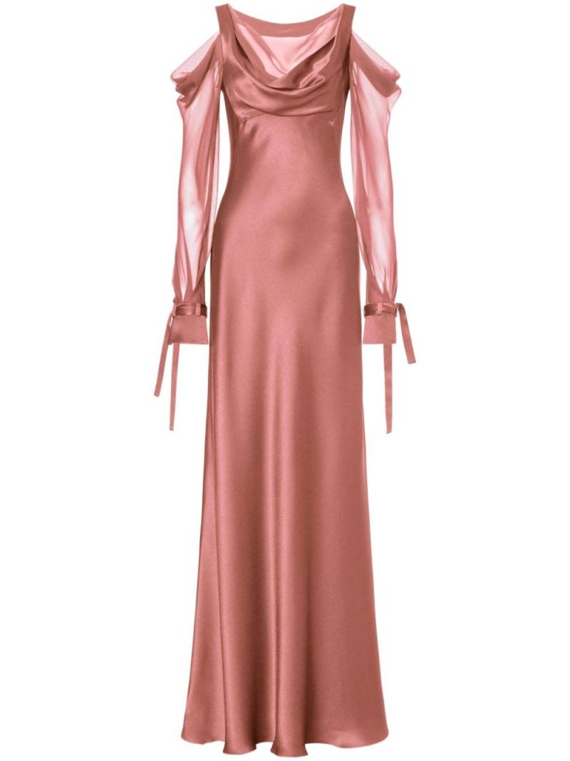 Alberta Ferretti flared dress - Pink von Alberta Ferretti