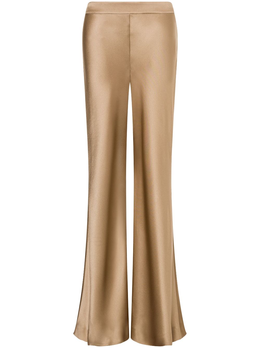 Alberta Ferretti flared satin trousers - Neutrals von Alberta Ferretti