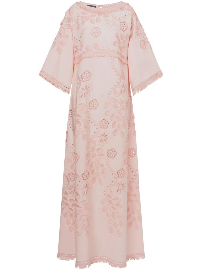 Alberta Ferretti floral-embroidered gown - Pink von Alberta Ferretti