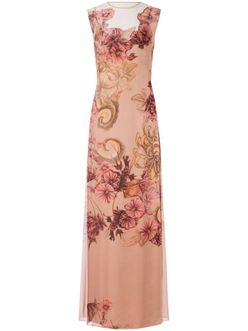 Alberta Ferretti floral print maxi dress - Pink von Alberta Ferretti