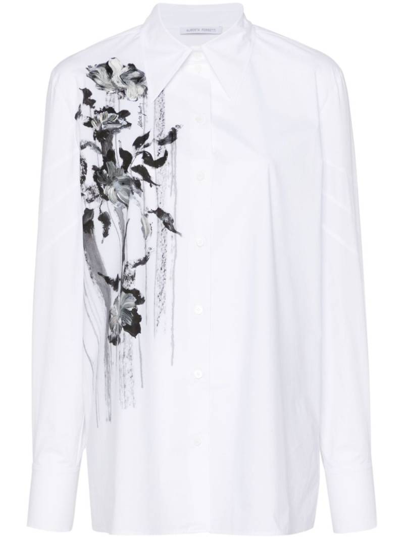 Alberta Ferretti floral-print shirt - White von Alberta Ferretti