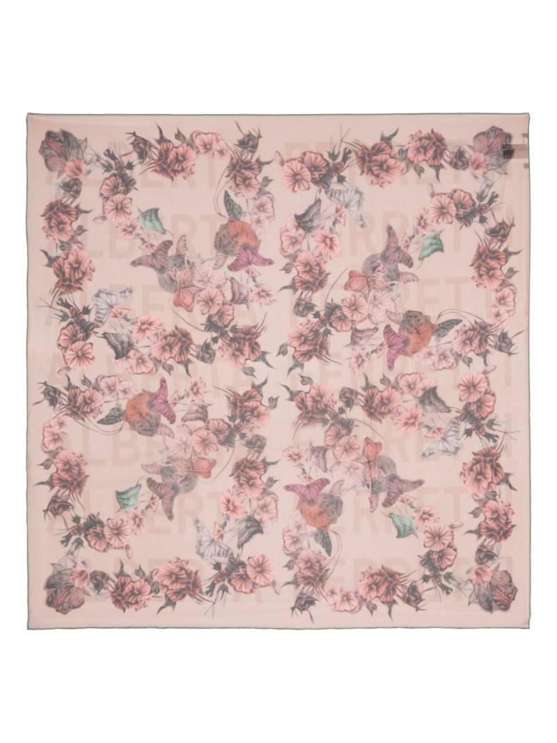 Alberta Ferretti floral-print silk scarf - Pink von Alberta Ferretti