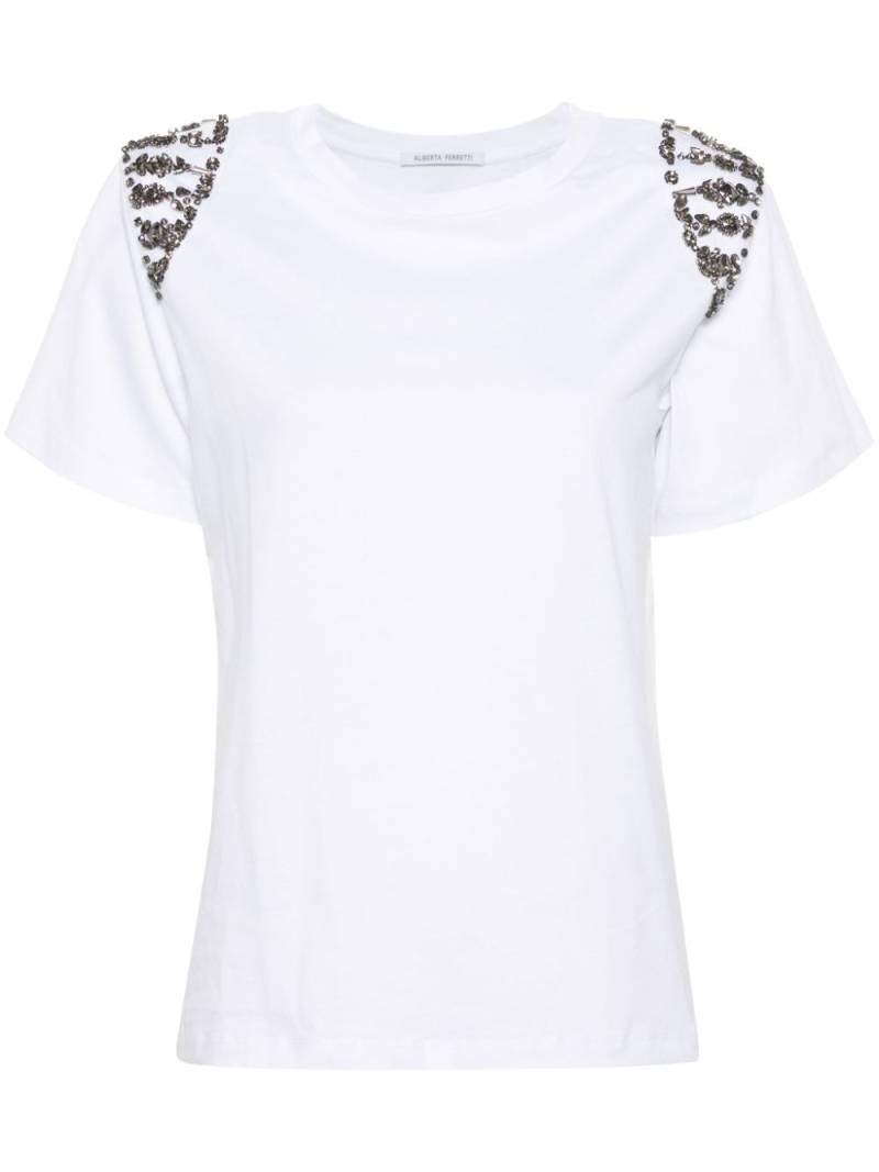 Alberta Ferretti gem-embellished T-shirt - White von Alberta Ferretti