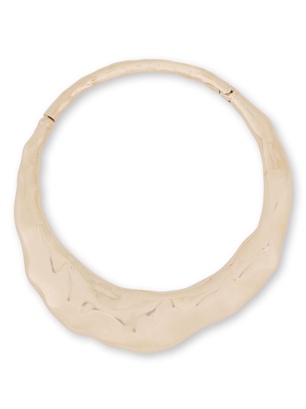 Alberta Ferretti hammered choker necklace - Gold von Alberta Ferretti