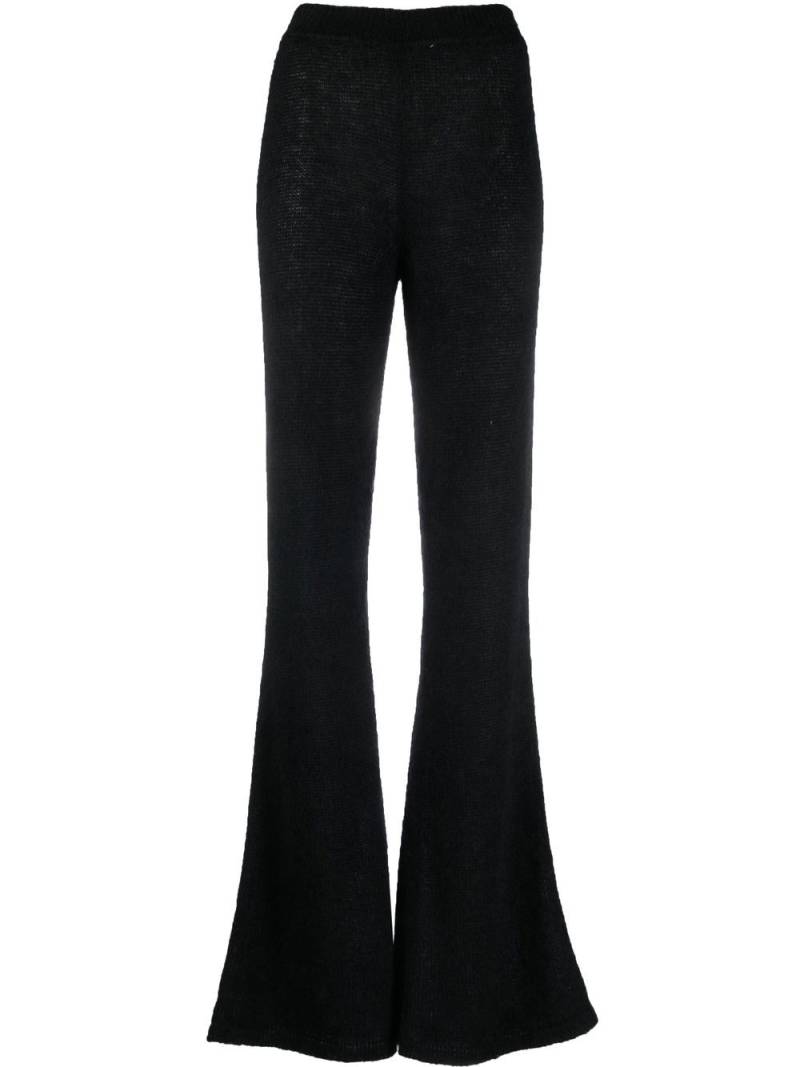 Alberta Ferretti knitted flared trousers - Black von Alberta Ferretti