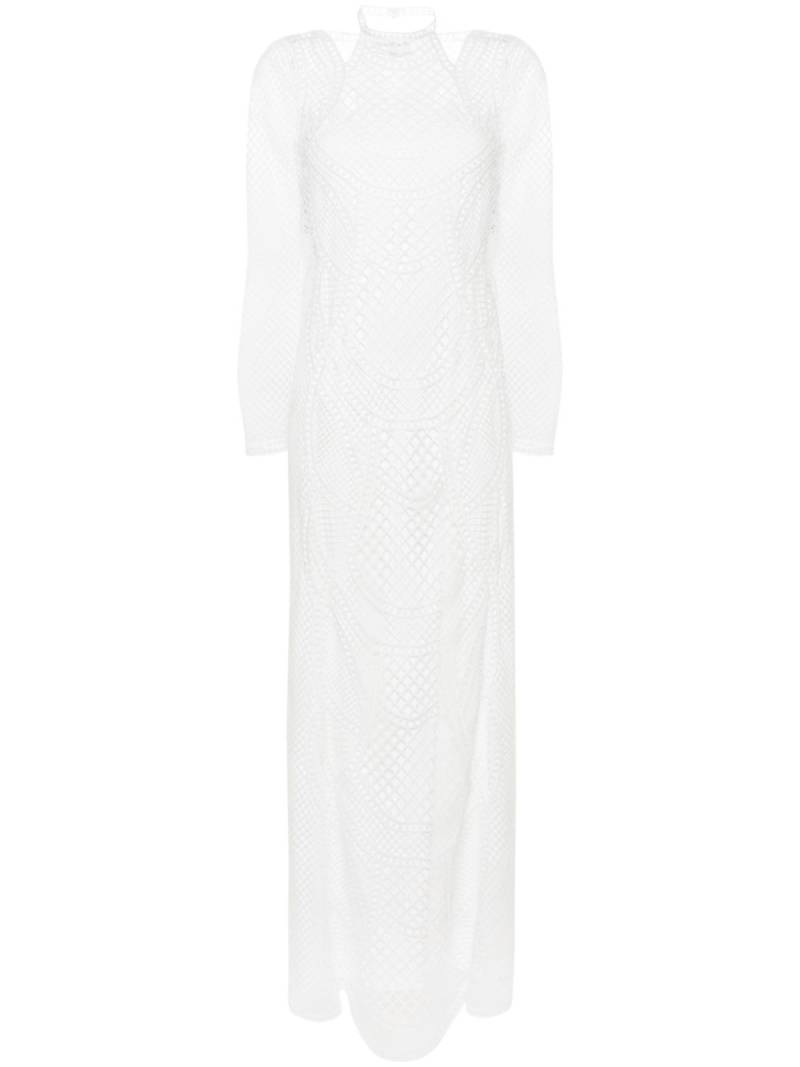 Alberta Ferretti lace maxi dress - White von Alberta Ferretti