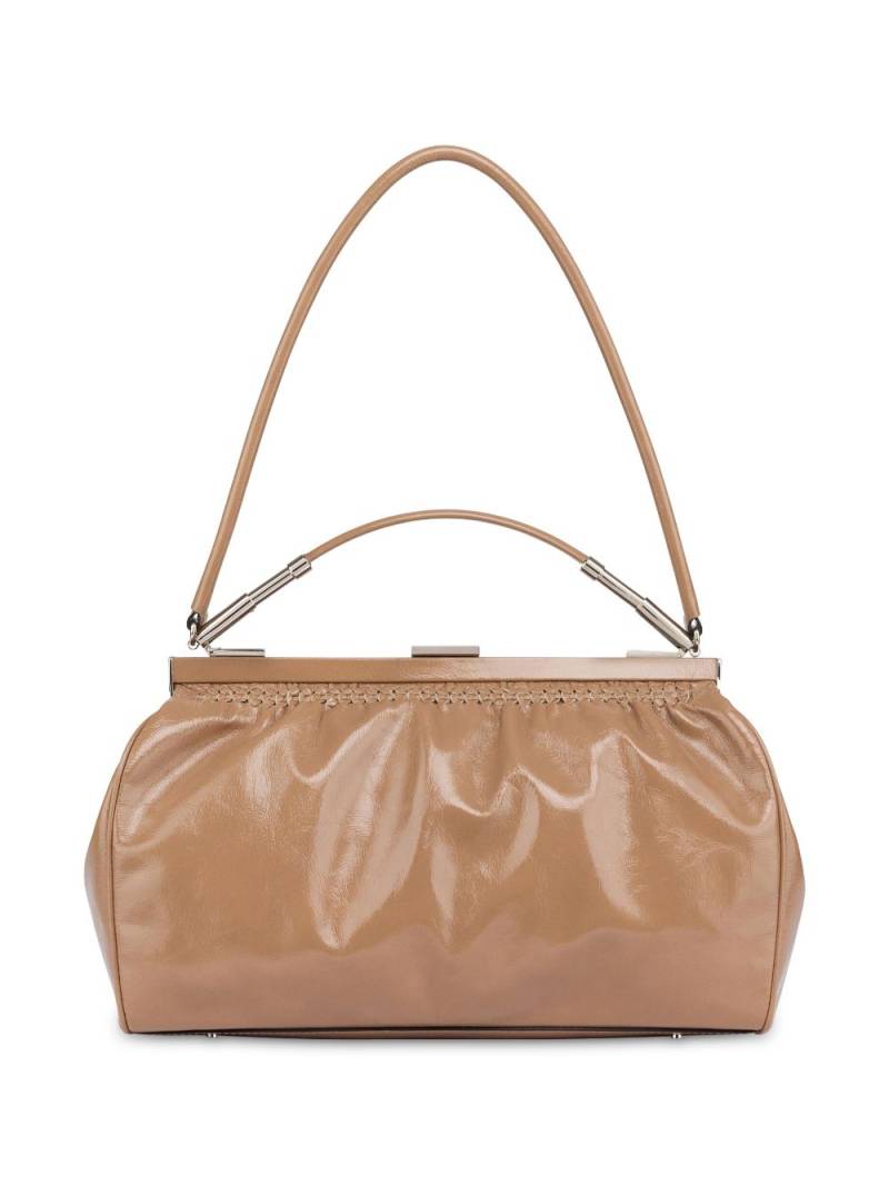 Alberta Ferretti leather tote bag - Neutrals von Alberta Ferretti