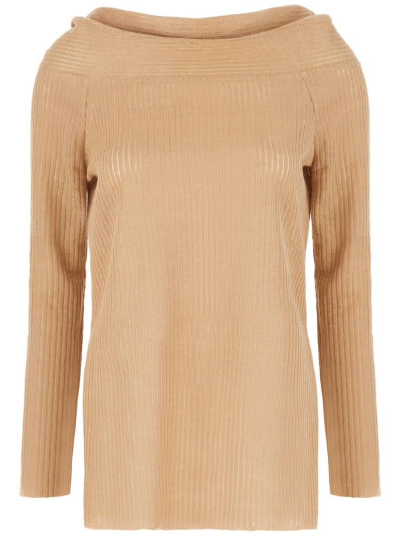 Alberta Ferretti linen jumper - Neutrals von Alberta Ferretti