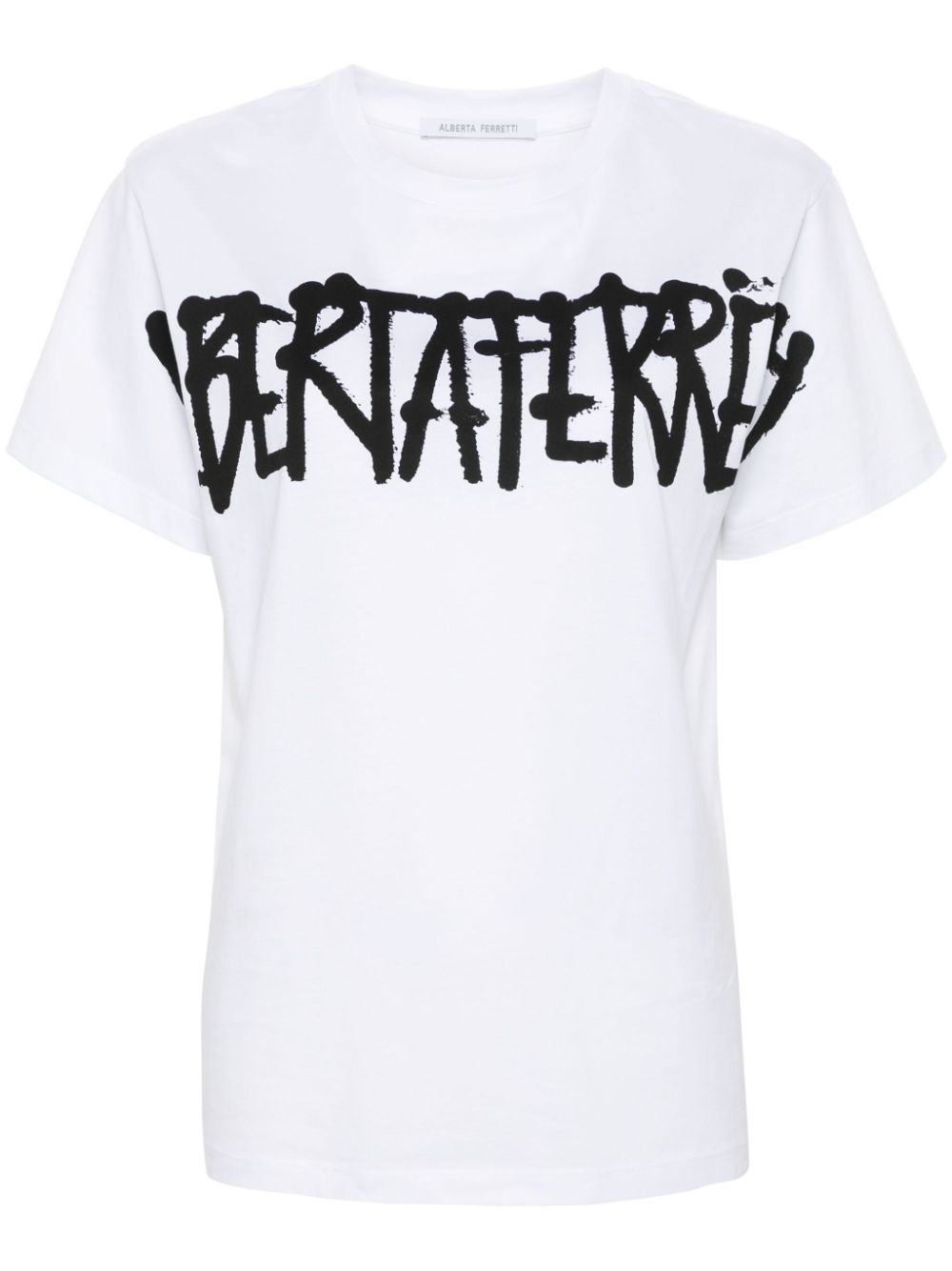 Alberta Ferretti logo-print T-shirt - White von Alberta Ferretti