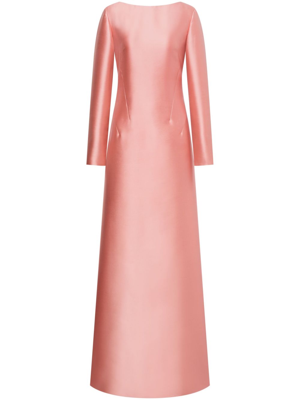 Alberta Ferretti long sleeve satin dress - Pink von Alberta Ferretti