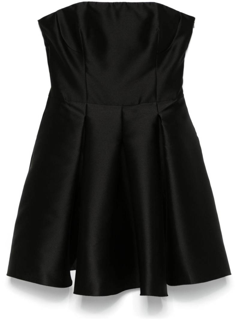 Alberta Ferretti mikado bustier-style mini dress - Black von Alberta Ferretti