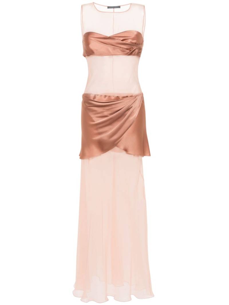 Alberta Ferretti panelled maxi dress - Pink von Alberta Ferretti