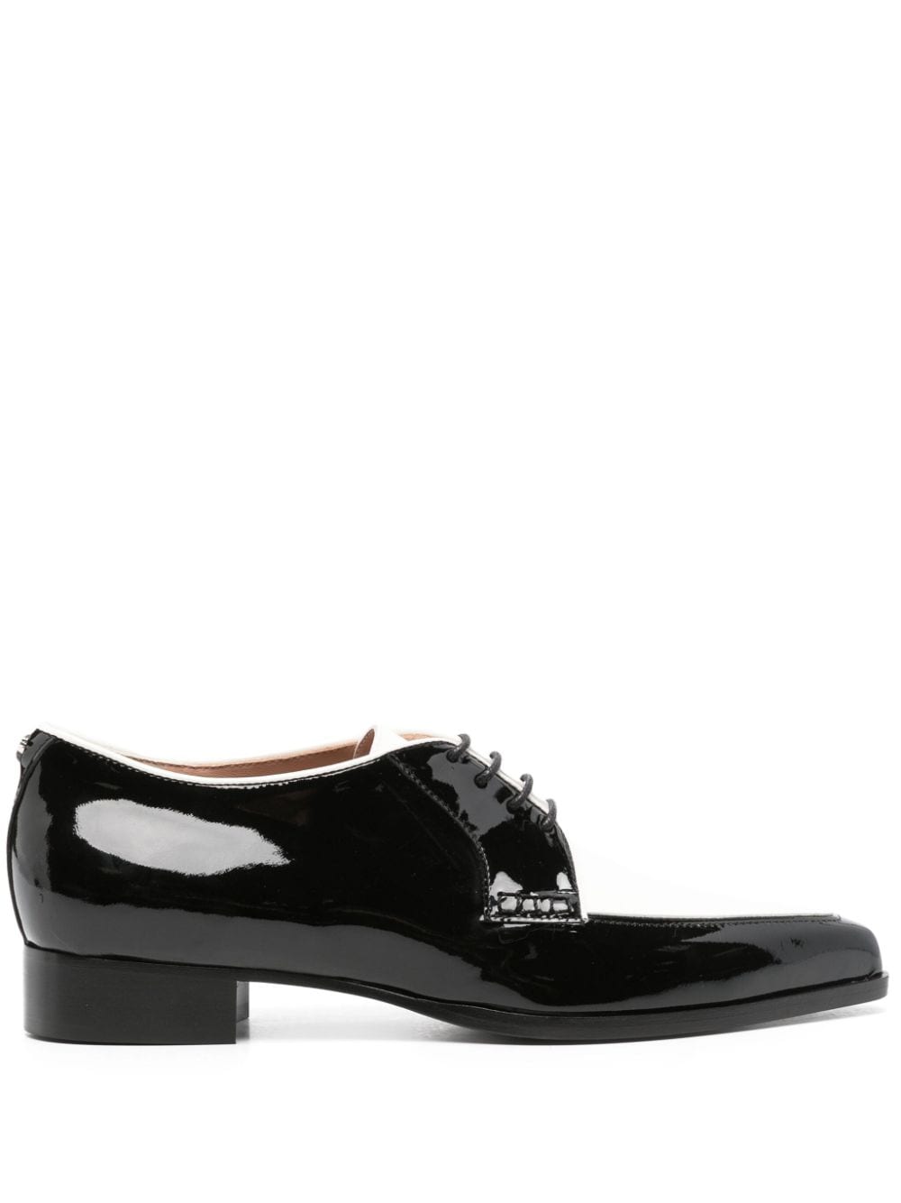 Alberta Ferretti patent-leather brogue shoes - Black von Alberta Ferretti