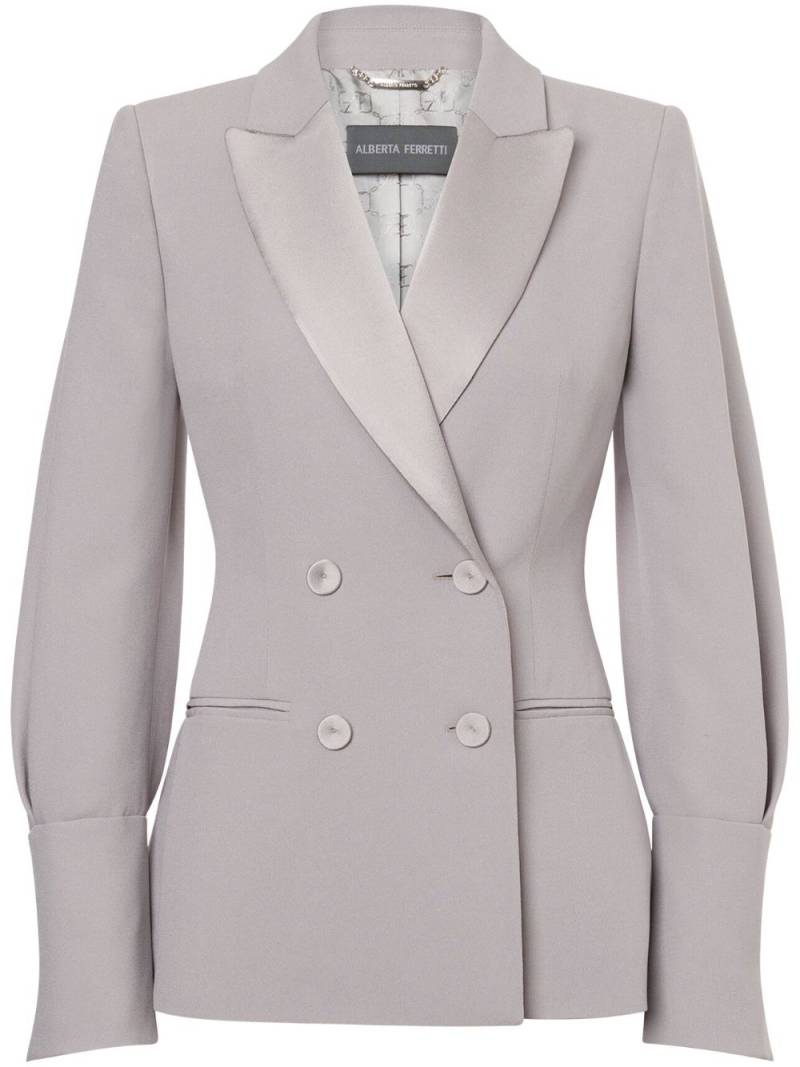 Alberta Ferretti peak-lapels double-breasted blazer - Grey von Alberta Ferretti