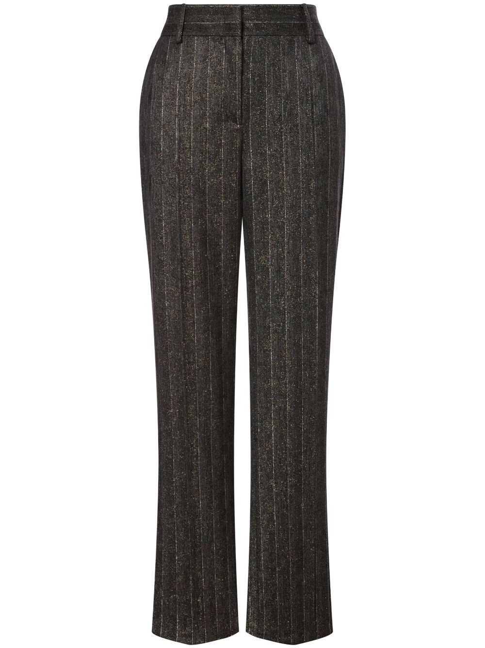 Alberta Ferretti pinstriped mid-rise tailored trousers - Grey von Alberta Ferretti