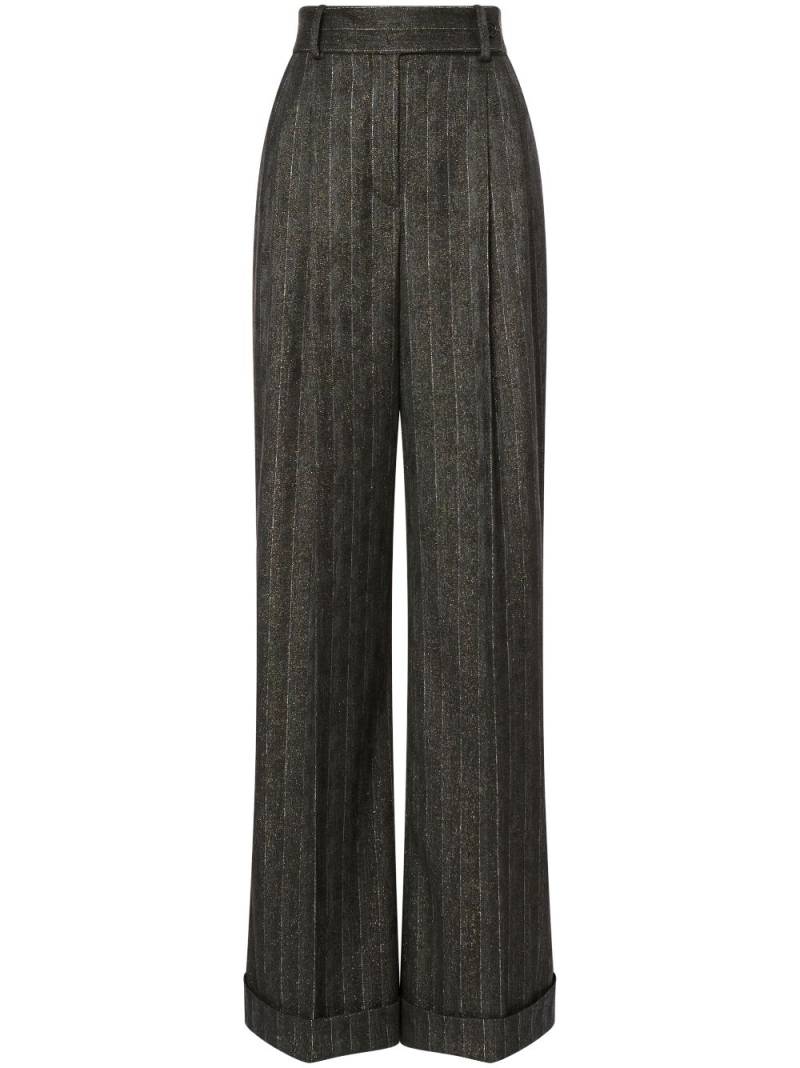 Alberta Ferretti pinstriped tailored palazzo pants - Grey von Alberta Ferretti