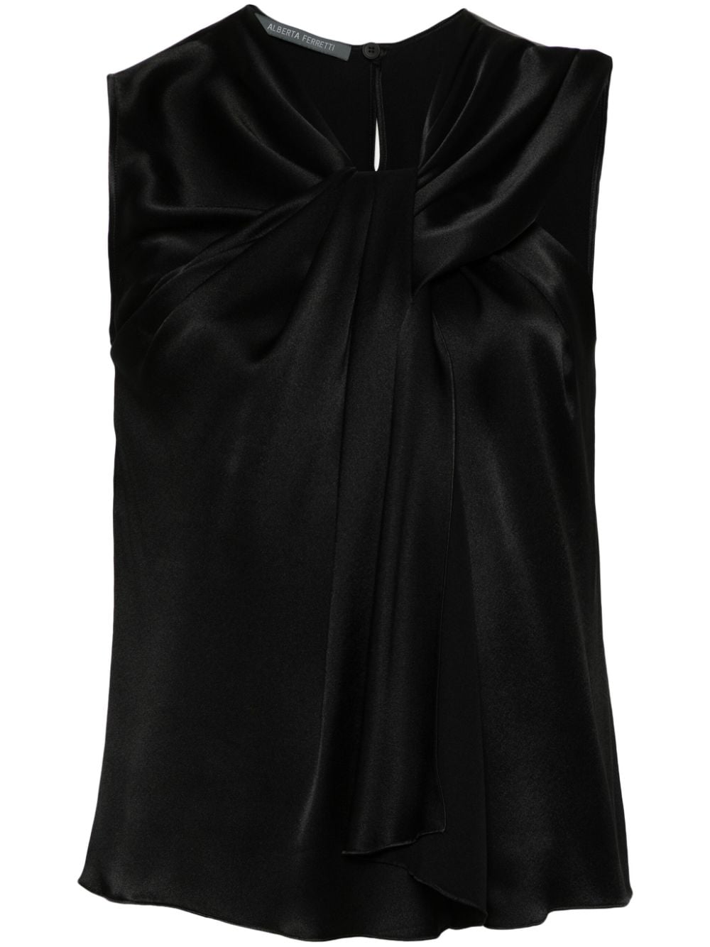 Alberta Ferretti pleated blouse - Black von Alberta Ferretti