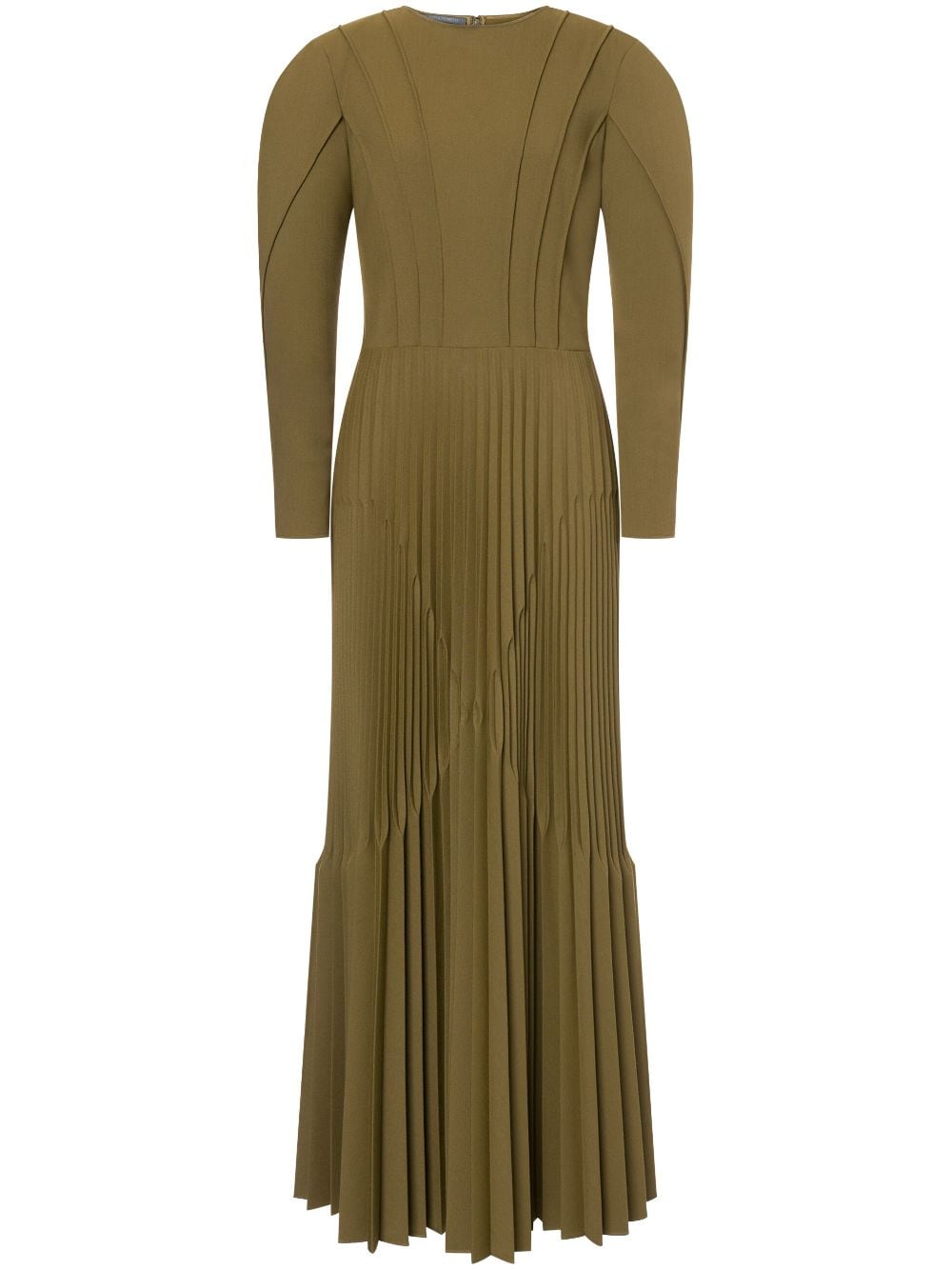 Alberta Ferretti pleated maxi dress - Green von Alberta Ferretti